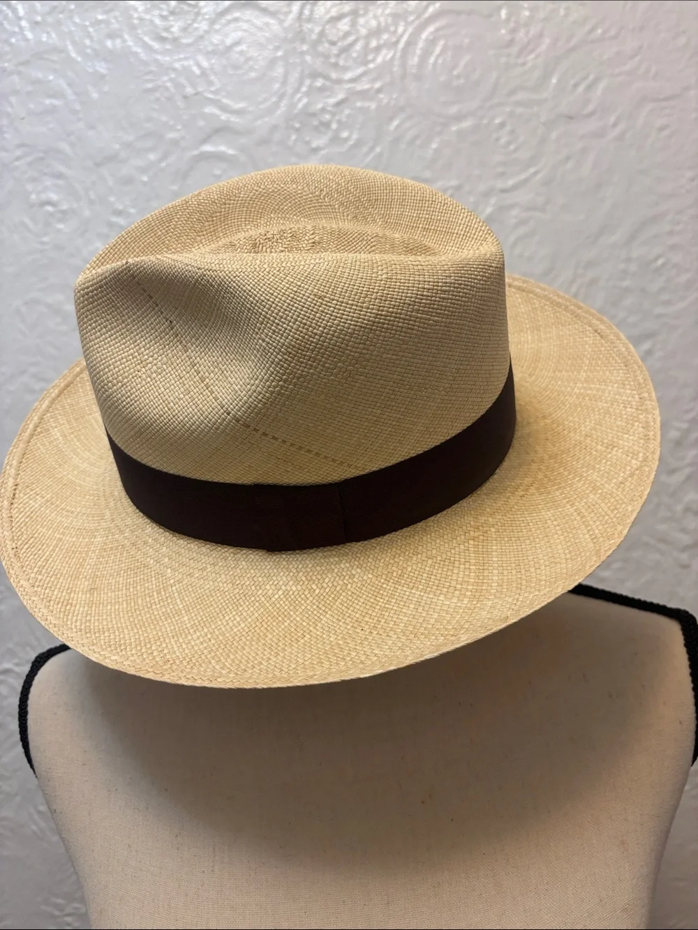 Men's Straw Fedora Hat